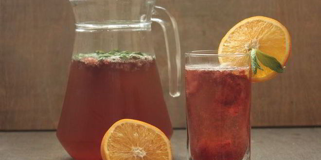 Рецепт клубнично-апельсинового морс