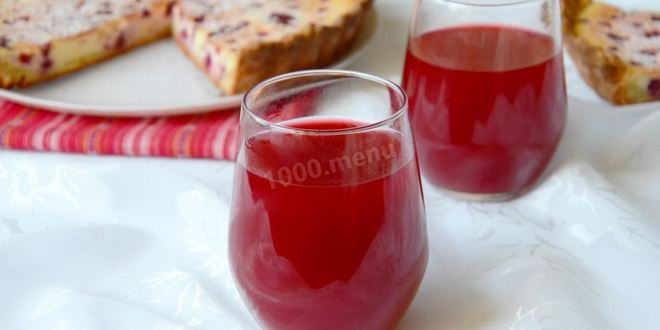 Рецепт морса из свежей брусники