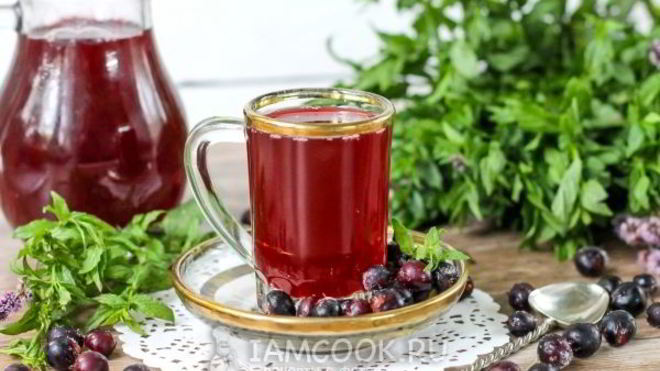 Рецепт Морса из замороженной черной смородины