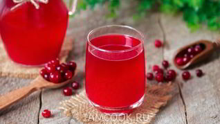 Рецепт Морса из замороженной клюквы