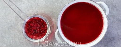 Шаг 7: морса из замороженной клюквы
