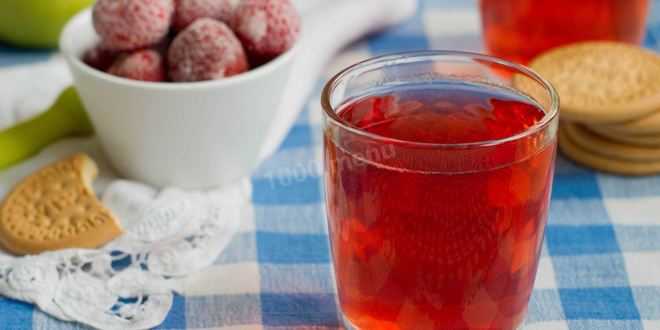 Рецепт морса из замороженных ягод земляники