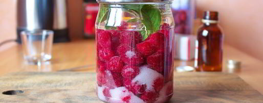 Шаг 4: наливки из малины