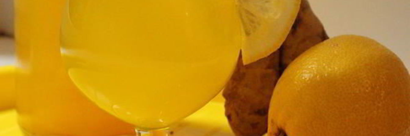 Рецепт Напитка с имбирем, лимоном и куркумой