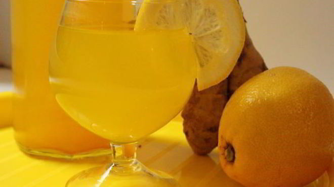 Рецепт Напитка с имбирем, лимоном и куркумой