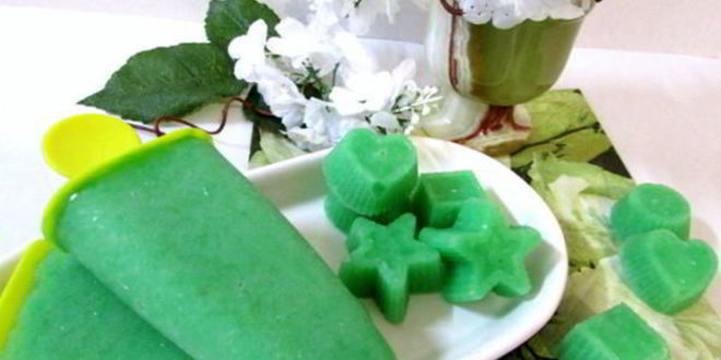 Рецепт огуречного льда с мятным сиропом