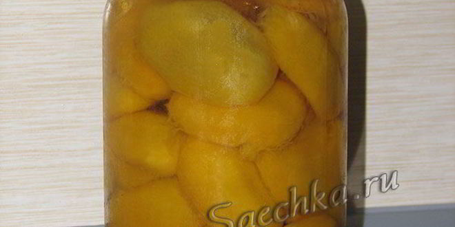 Рецепт персиков в сиропе