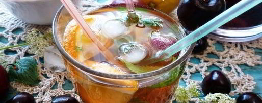 Шаг 5: безалкогольной сангрии на зеленом чае