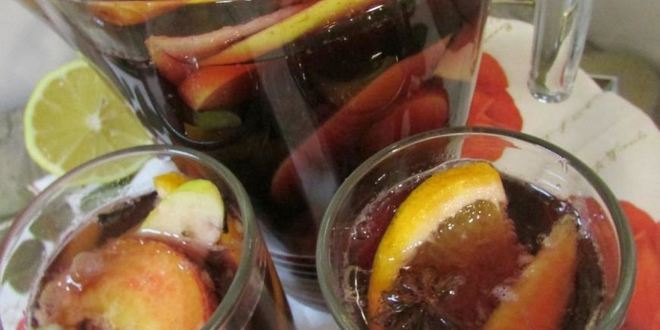 Рецепт газированной сангрии с минералкой