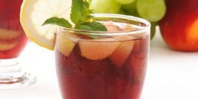 Рецепт сангрии из красных яблок и цитрусов