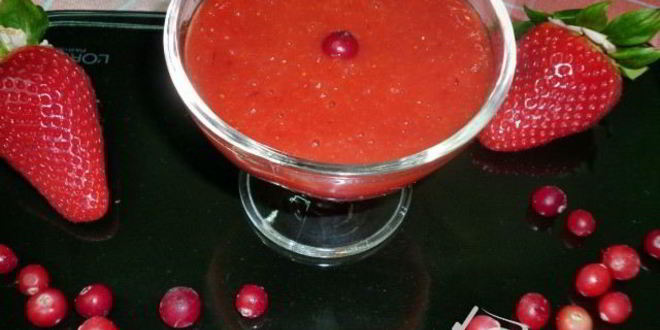 Рецепт соуса сангрияк мясу из клюквы и клубники