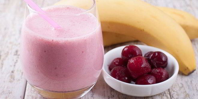 Рецепт бананова-вишневого смузи