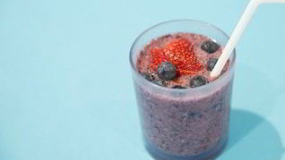 Рецепт Черничного смузи с бананом и кокосовым молоком