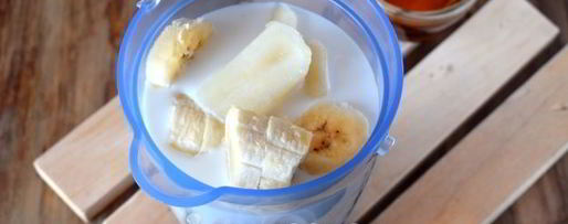 Шаг 5: грушева-бананового смузи с кокосовым молоком