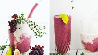 Рецепт Мятного виноградного смузи