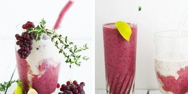 Рецепт мятного виноградного смузи