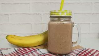 Рецепт Шоколадна-бананового смузи