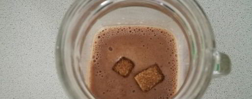 Шаг 2: шоколадна-бананового смузи