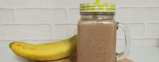 Шаг 4: шоколадна-бананового смузи