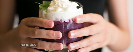 Шаг 4: смузей из дыни с черникой