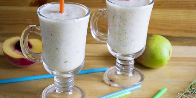 Рецепт смузей из груш и персиков