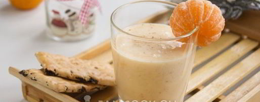 Шаг 10: смузей мандариновый с бананом