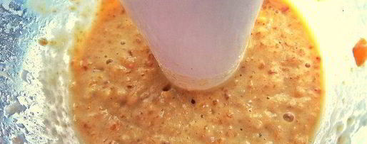 Шаг 6: смузей с курагой, фасолью и отрубями