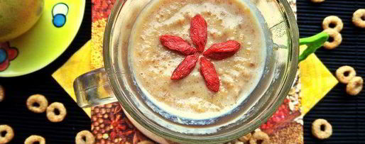 Шаг 7: смузей с курагой, фасолью и отрубями