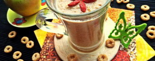 Шаг 8: смузей с курагой, фасолью и отрубями