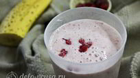 Рецепт Смузей с малиной и бананом