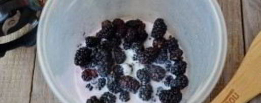 Шаг 2: смузей с шелковицей