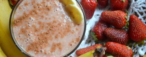 Шаг 4: смузей со свежей клубникой