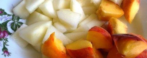 Шаг 1: смузей вкусняшка из дыни и персика