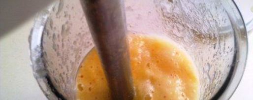 Шаг 2: смузей вкусняшка из дыни и персика