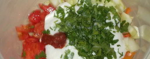 Шаг 3: томатна-огуречного смузи с петрушкой