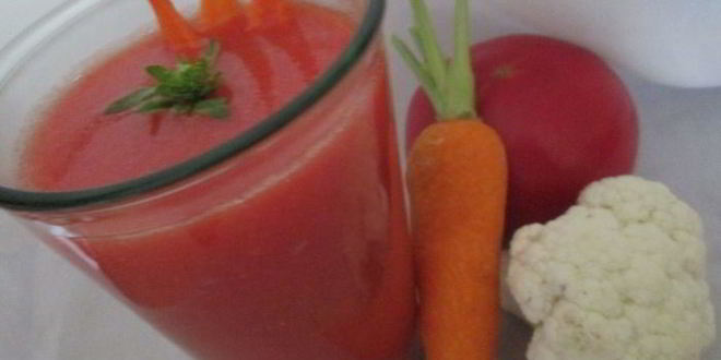 Рецепт томатного смузи с цветной капустой и морковью