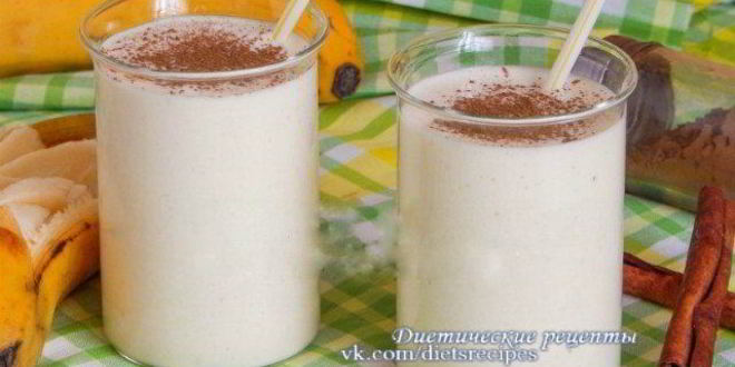 Рецепт творожно-бананового смузи