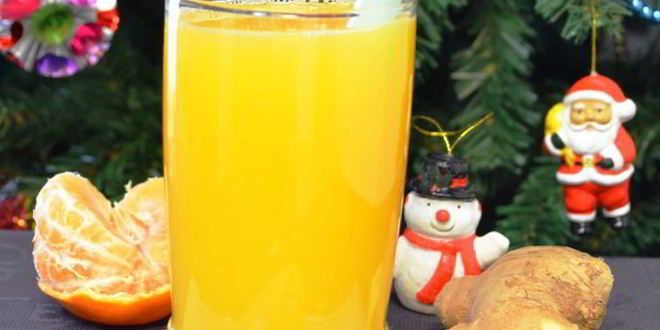 Рецепт мандаринова-имбирного сок