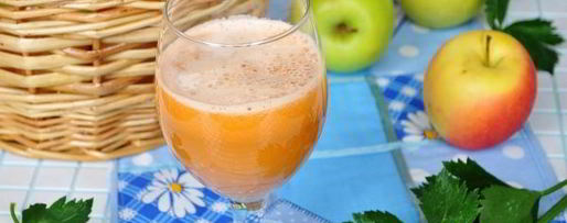 Шаг 6: сока из свежих овощей с яблоком
