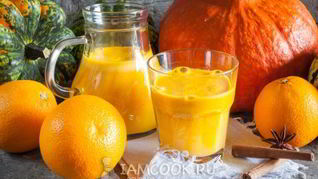 Рецепт Сока из тыквы с апельсином