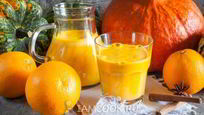 Рецепт Сока из тыквы с апельсином