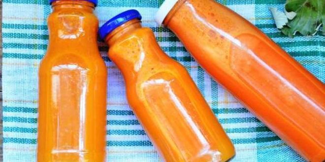 Рецепт сока из тыквы, яблок и моркови