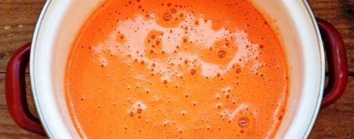 Шаг 4: сока из тыквы, яблок и моркови