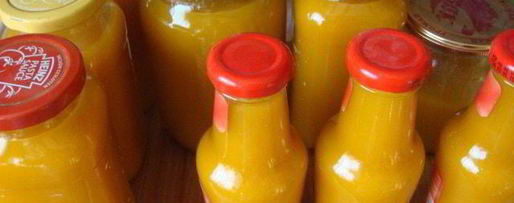 Шаг 2: сока тыква и яблоко