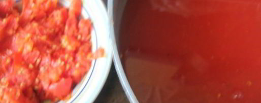 Шаг 1: томатного сока с мякотью