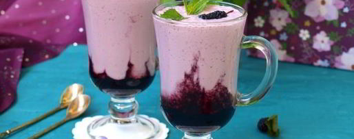 Шаг 8: творожного коктейля на ряженке с шелковицей