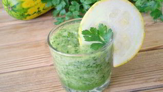 Рецепт Зеленого коктейля с кабачком
