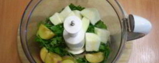 Шаг 2: зеленого коктейля с кабачком