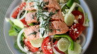 Рецепт салатов с семгой