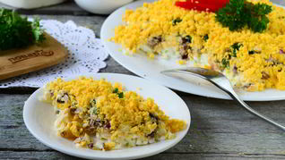 Рецепт слоеных салатов